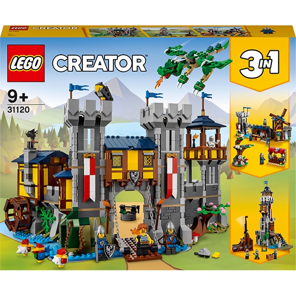 LEGO Creator: Castel medieval 31120, 9 ani+, piese