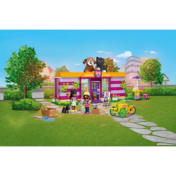 LEGO Friends: Cafeneaua de la adapostul pentru adoptia animalutelor 41699, 6 ani+, 292 piese