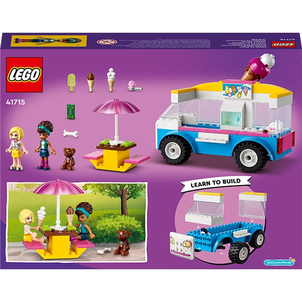 LEGO Friends: Furgoneta cu inghetata 41715, 4 ani+, 84 piese