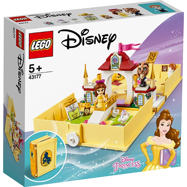 Violate Tiny laser LEGO Disney Princess: Aventuri din cartea de povesti cu Belle 43177, 5  ani+, 111 piese