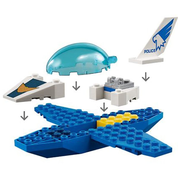 Lego city police plane 2025