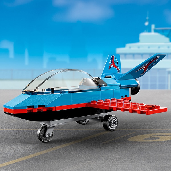 LEGO City: Avion de acrobatii 60323, 5 ani+, 59 piese