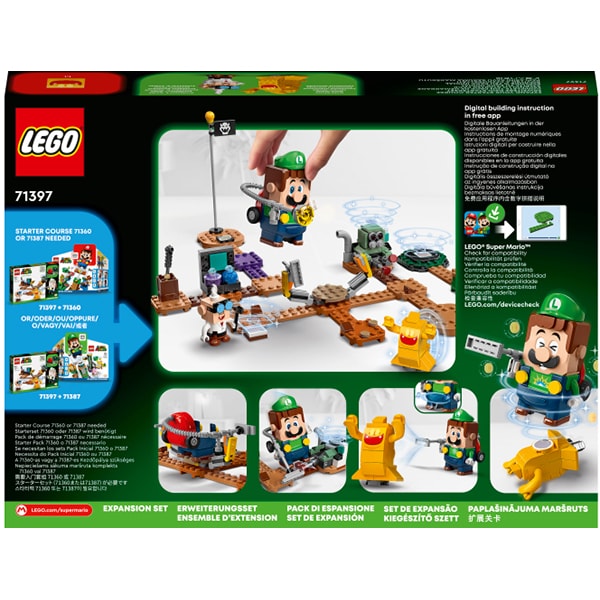 LEGO Super Mario: Laboratorul si Poltergust din Luigi’s Mansion 71397, 6 ani+, 179 piese