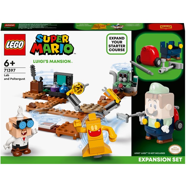 LEGO Super Mario: Laboratorul si Poltergust din Luigi’s Mansion 71397, 6 ani+, 179 piese