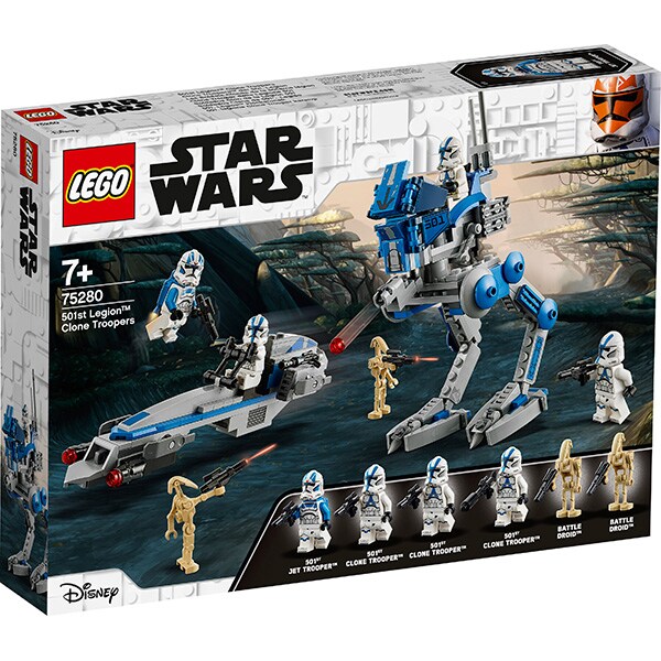 homework Thunder alcohol LEGO Star Wars: Clone Troopers din Legiunea 501 75280, 7 ani+, 285 piese