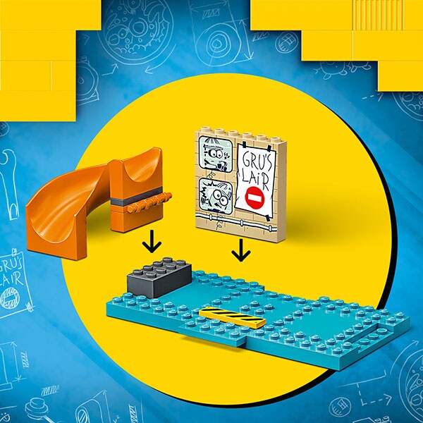 LEGO Minions: Minioni in laboratorul lui Gru 75546, 4 ani+, 87 piese