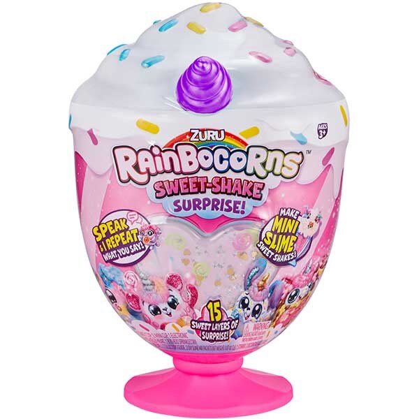 Jucarie de plus RAINBOCORNS Sweet-Shake Surprise ZR9212, 3 ani+, multicolor