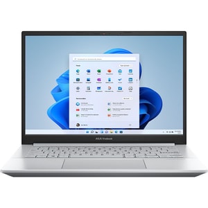 Laptop ASUS Vivobook Pro 14 OLED K3400PA-KM040W, Intel Core i5-11300H pana la 4.4GHz, 14" WQXGA+, 8GB, SSD 512GB, Intel Iris Xe, Windows 11 Home, Cool Silver