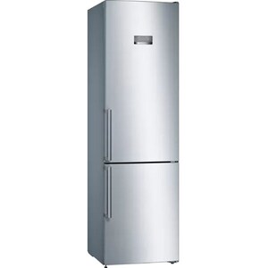 Combina frigorifica BOSCH KGN397LEP, No Frost, 368 l, H 203 cm, Clasa E, argintiu