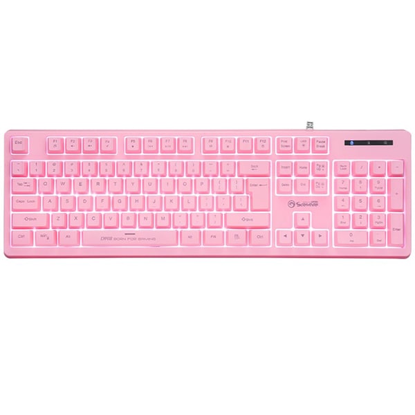 Kit Gaming 4 in 1 MARVO CM418 tastatura, mouse, casti, mouse pad, roz