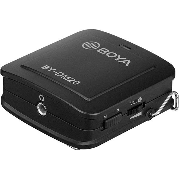 Kit lavaliera dubla BOYA BY-DM20, USB A, USB C, Lightning, Jack 3.5mm, negru