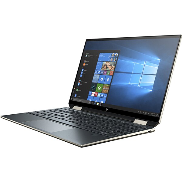 Laptop 2 in 1 HP Spectre x360 13-aw2019nn, Intel Core i5-1135G7 pana la 4.2GHz, 13.3" Full HD Touch, 8GB, SSD 512GB, Intel Iris Xe Graphics, Windows 10 Home, albastru inchis