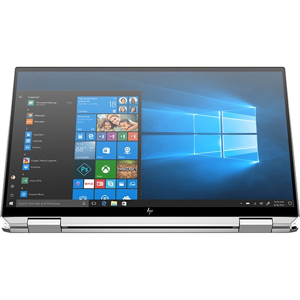 Laptop 2 in 1 HP Spectre x360 13-aw2018nn, Intel Core i5-1135G7 pana la 4.2GHz, 13.3" Full HD Touch, 8GB, SSD 512GB, Intel Iris Xe, Windows 10 Home, argintiu