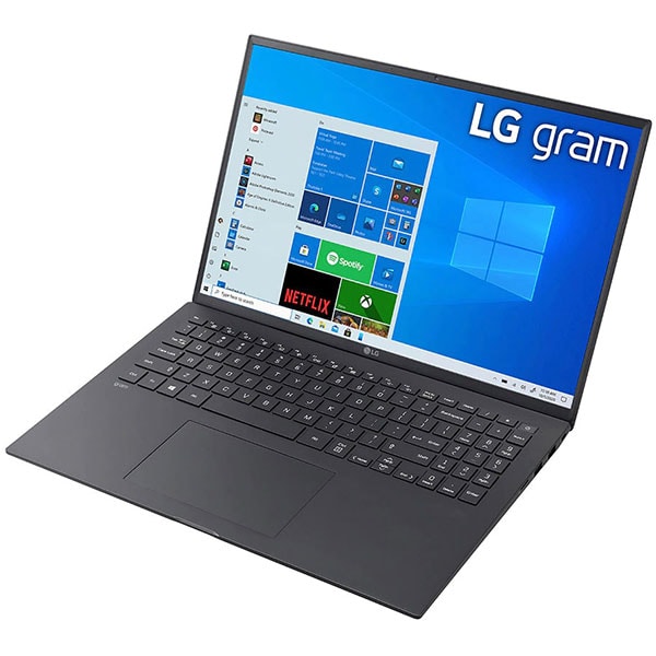 Laptop LG Gram 16Z90P, Intel Core i5-1135G7 pana la 4.2GHz, 16" WQXGA, 16GB, SSD 512GB, Intel Iris Xe Graphics, Windows 10 Home, negru