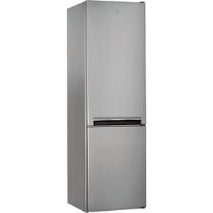 Combina frigorifica INDESIT LI9 S1E S, 372 l, H 201.3 cm, Clasa F, argintiu