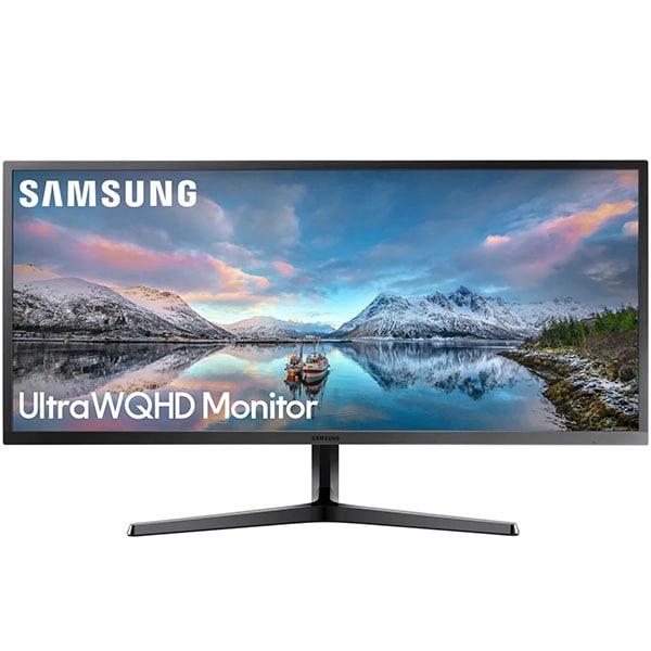 Monitor LED VA SAMSUNG LS34J550WQRXEN, 34", Ultra Wide QHD, 75Hz, FreeSync, negru