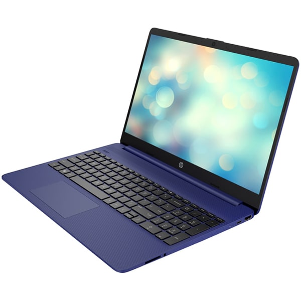 Laptop HP 15s-fq1046nq, Intel Core i3-1005G1 pana la 3.4GHz, 15.6" Full HD, 8GB, SSD 512GB, Intel UHD Graphics, Free DOS, albastru indigo