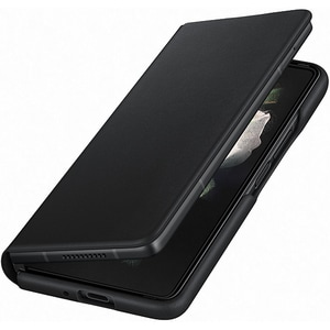 Leather Flip Cover pentru SAMSUNG Galaxy Z Fold3, EF-FF926LBEGWW, piele, negru