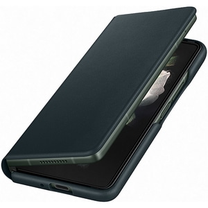 Leather Flip Cover pentru SAMSUNG Galaxy Z Fold3, EF-FF926LGEGWW, piele, verde