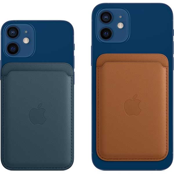 Portofel Apple din piele cu MagSafe pentru Apple iPhone 12/12 mini/12 Pro/12 Pro Max, MHLT3ZM/A, Saddle Brown