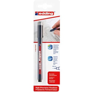 Liner pentru desen tehnic EDDING 1800, 0.1 mm, negru