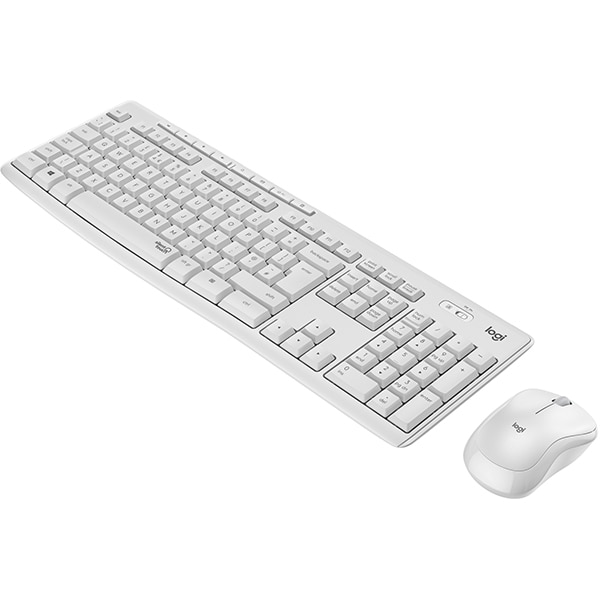 Easy cliff Undulate Kit tastatura si mouse Wireless LOGITECH MK295 Silent, USB, alb