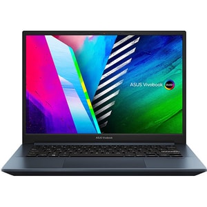 Laptop ASUS VivoBook Pro 14 OLED M3401QC-KM137, AMD Ryzen 7 5800H pana la 4.4GHz, 14" 2.8K, 16GB, SSD 1TB, NVIDIA GeForce RTX 3050 4GB, Free Dos, Quiet Blue