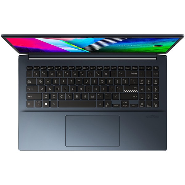 Laptop ASUS Vivobook Pro 15 OLED M3500QA-L1166, AMD Ryzen 7 5800H pana la 4.4GHz, 15.6" Full HD, 8GB, SSD 512GB, AMD Radeon, Free Dos, albastru