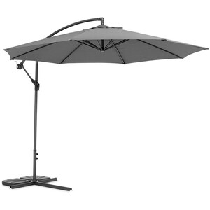 Umbrela terasa MAISON MEX Larisa, otel, 300 x 256 cm, negru-gri