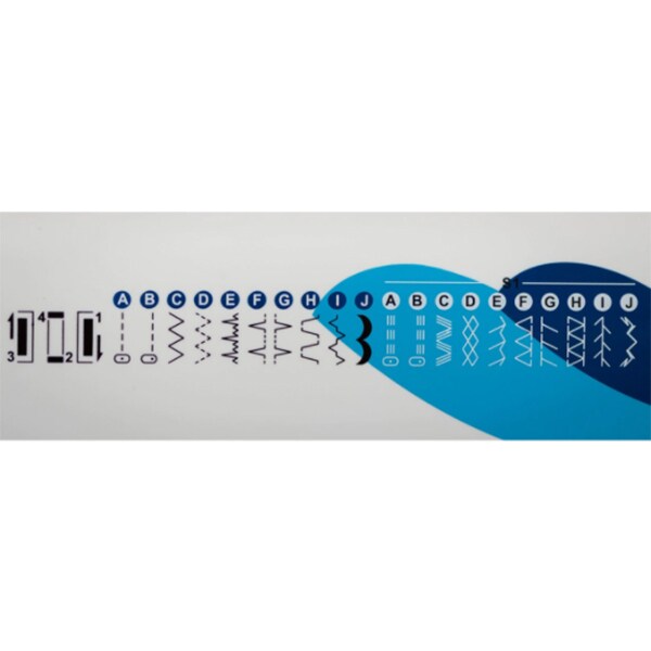Masina de cusut MINERVA NEXT232D, 850imp/min, 23 programe, alb-albastru