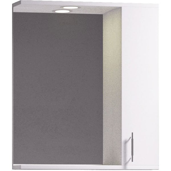 Oglinda baie cu dulap Badenmob Seria 020, 56 x 14 x 71 cm, alb