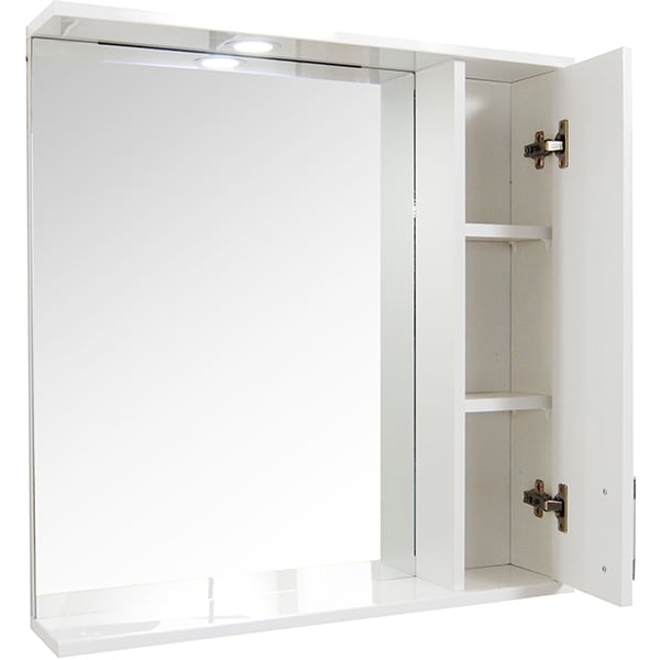 Oglinda baie cu dulap Badenmob Seria 020, 60 x 14 x 71 cm, alb