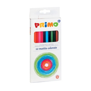 Creioane colorate PRIMO MC15528, 12 culori