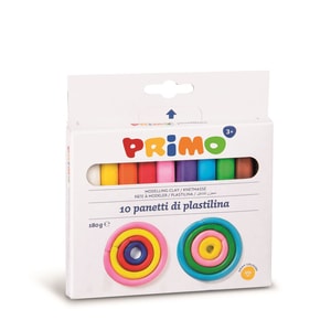 Plastilina PRIMO, 180 grame, 10 culori