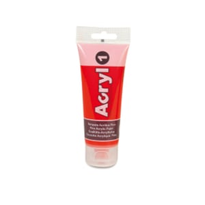 Tempera acrilica MOROCOLOR, 75 ml, rosu