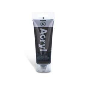 Tempera acrilica MOROCOLOR, 75 ml, negru