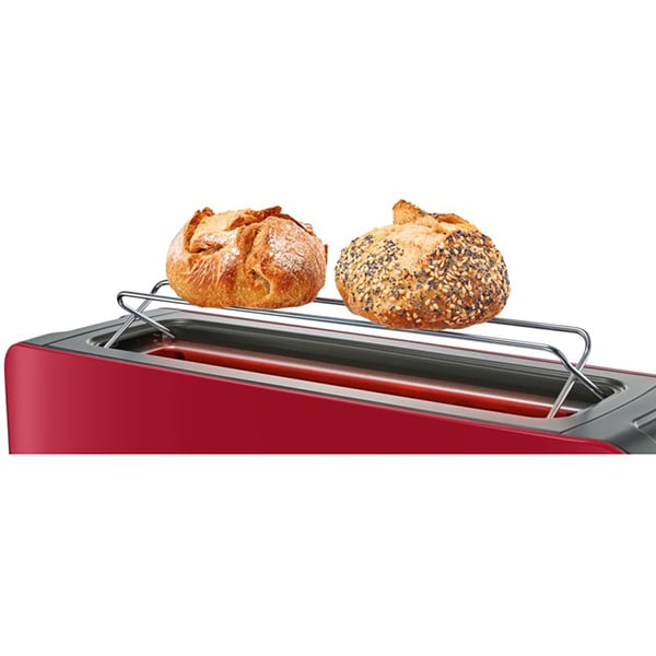 Prajitor de paine BOSCH ComfortLine TAT6A004, 2 felii, 1090W, rosu-gri inchis 