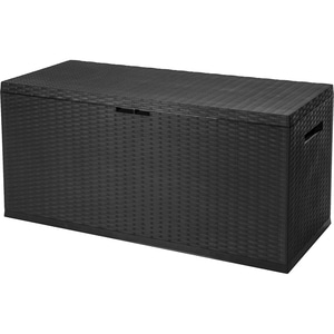 Lada depozitare gradina KI Y54400880, polipropilena, 120 x 52 x 60 cm, maro inchis