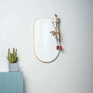 Oglinda decorativa Spin Mismo, 35 x 55 cm, rosu