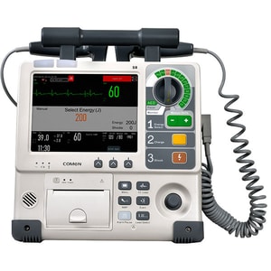Defibrilator configutatie standard COMEN S8, Acumulator Li-Ion, crem + Cablu SPO2, NIBP, Dual Temp, IBP, ETCO2