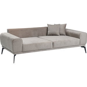 Canapea fixa Elizabeth, 3 locuri, 235 x 95 x 75 cm, grej