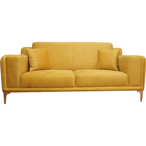 Canapea fixa Sofia, 2 locuri, 200 x 95 x 92 cm, galben