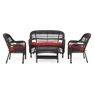 Set mobilier gradina MAISON MEX Barbara, 4 piese, maro-grena