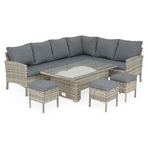 Set mobilier gradina MAISON MEX Nantes, 6 piese, gri