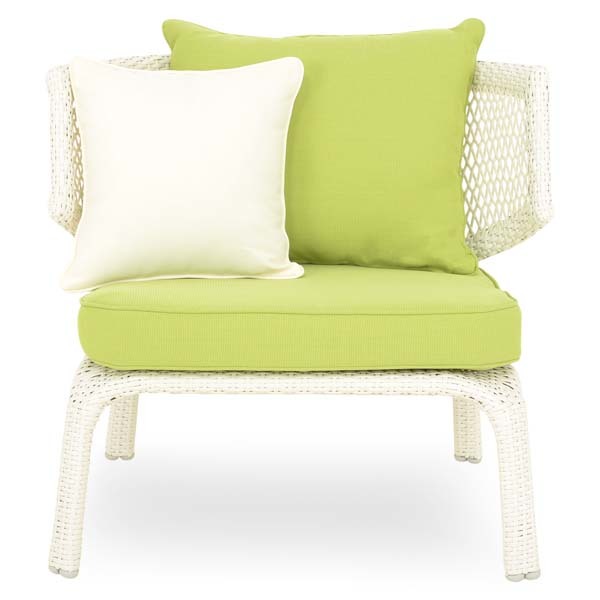 Set mobilier gradina MAISON MEX Cerres, 3 piese, alb-verde