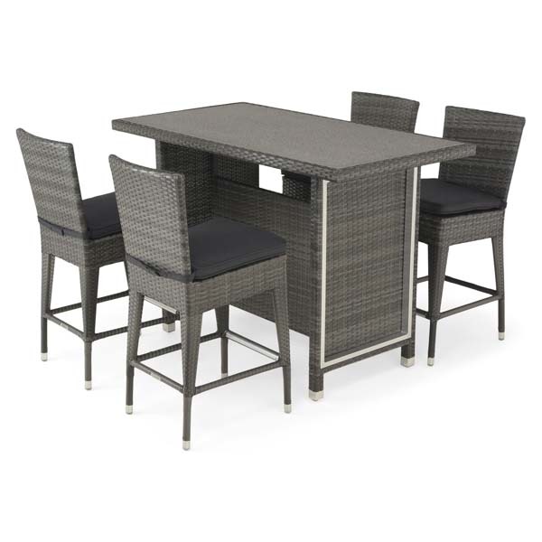 Set mobilier gradina MAISON MEX Contempo, 5 piese, gri