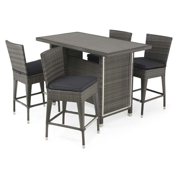 Set mobilier gradina MAISON MEX Contempo, 5 piese, gri