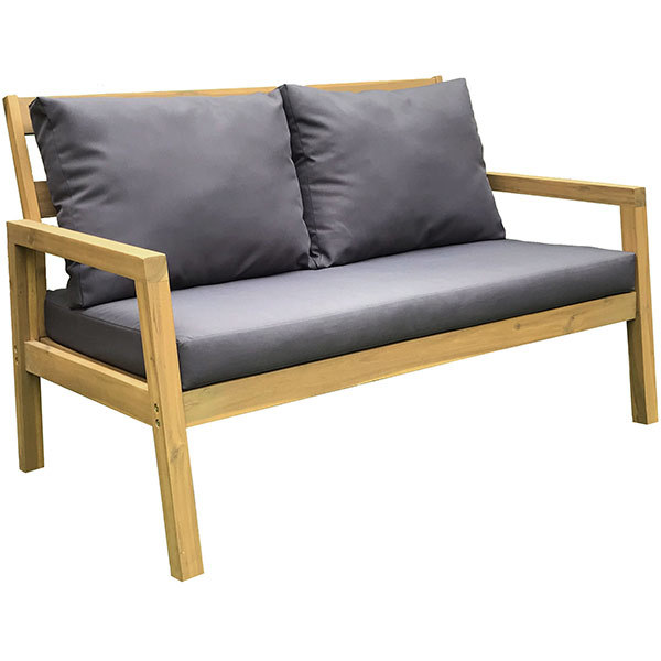Set mobilier gradina MYRIA Viking Delo Keva, 4 piese, gri inchis