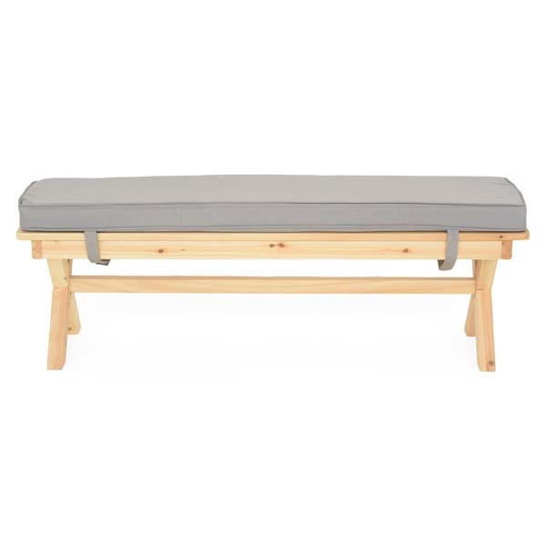 Set mobilier gradina pentru copii MAISON MEX Kids Picnic, 4 piese, crem-gri