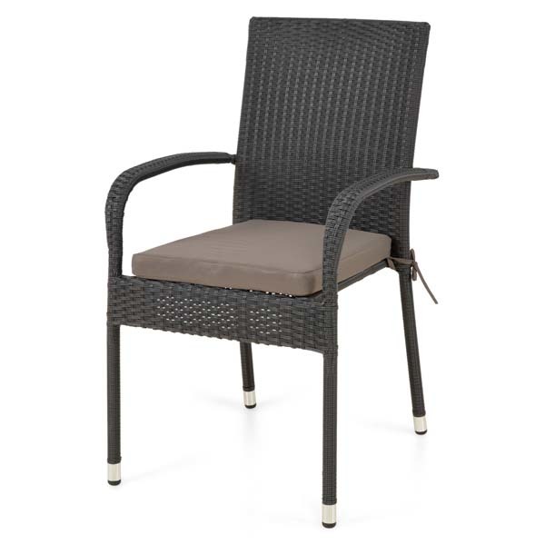 Set mobilier gradina MAISON MEX Presley Encore, 7 piese, negru